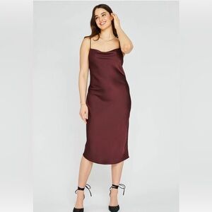 Agatha Slip Dress in Rum Sz XL